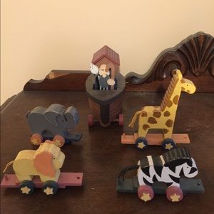 Wooden Noah’s ark train